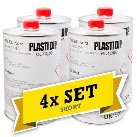 4x Plasti Dip Verdünner 1L kurz ablüftend (PD-EU Thinner fast)