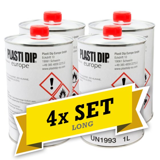 4x Plasti Dip Verdünner 1L lang ablüftend (PD-EU Thinner long)
